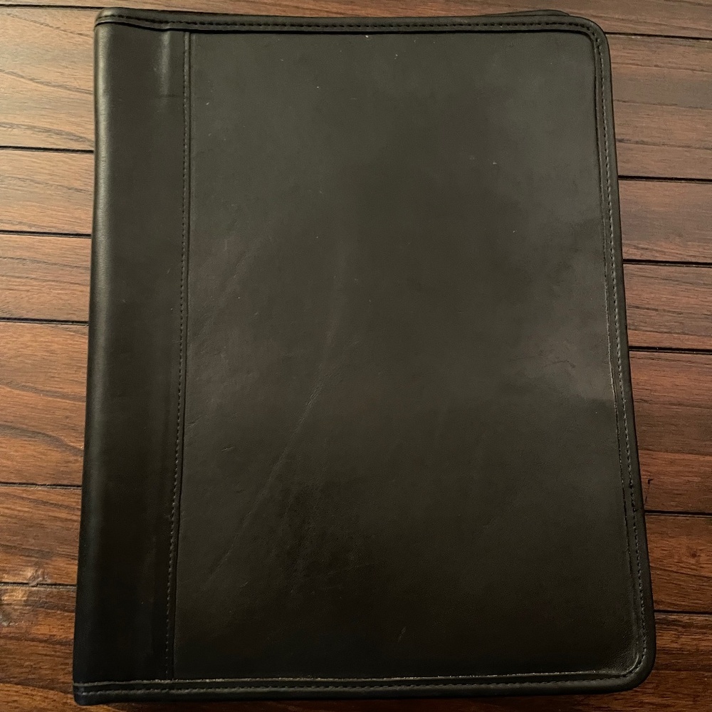 Coach Portfolio in black leather